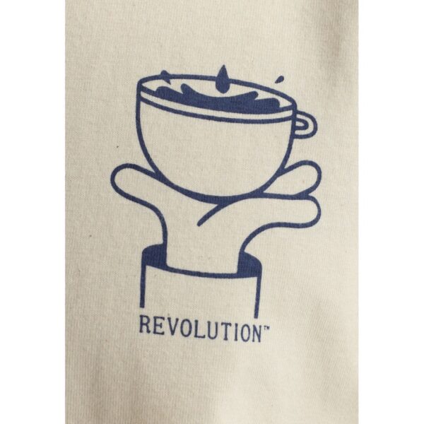 REVOLUTION Camiseta "Printed T-shirt" color blanco roto