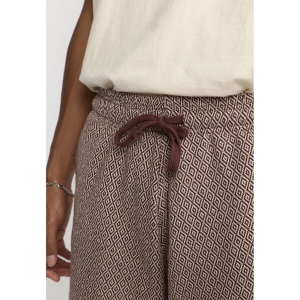 REVOLUTION Bermuda "Jaquard Shorts" color marron