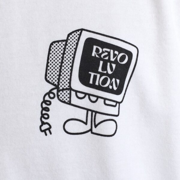 REVOLUTION Camiseta color blanco