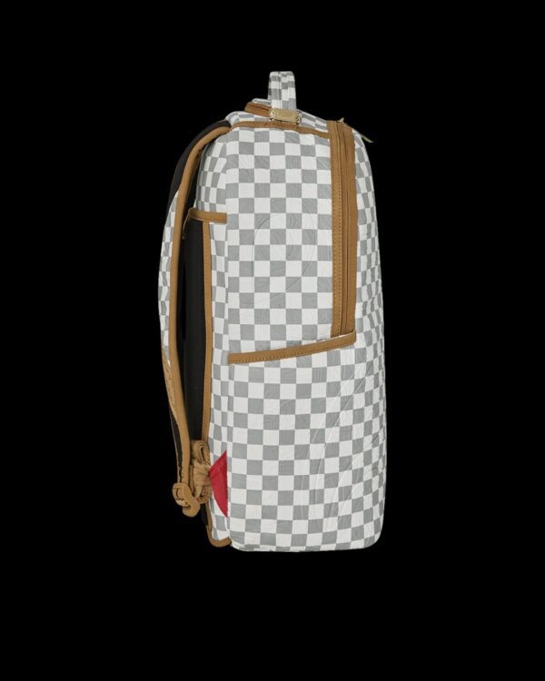 SPRAYGROUNDMochila"GRAFF EMBOSSED CREAM CHECK BACKPACK"