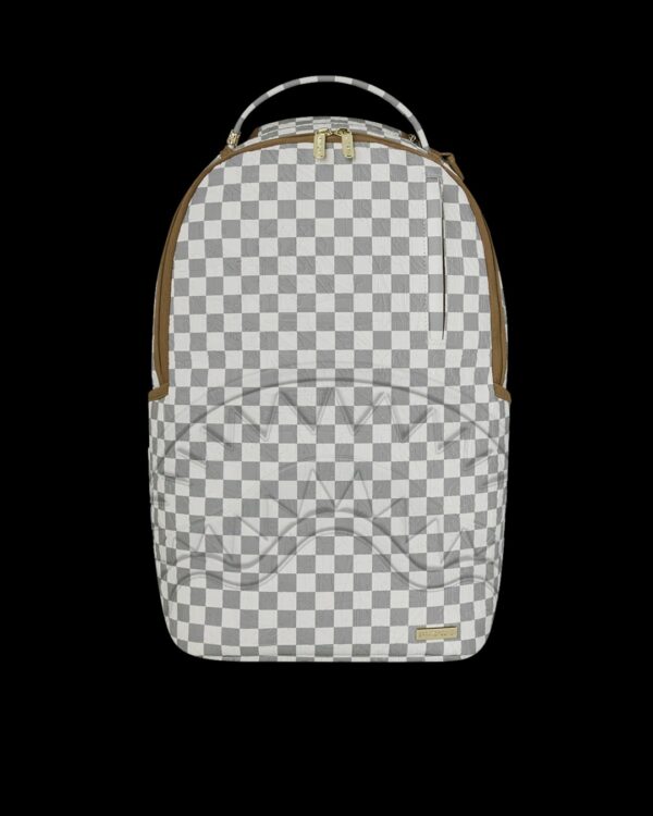 SPRAYGROUNDMochila"GRAFF EMBOSSED CREAM CHECK BACKPACK"