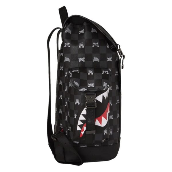 SPRAYGROUNDMochila"GRAY PEEKING CHARACTER CHECK MONTE CARLO BACKPACK"
