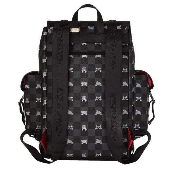 SPRAYGROUNDMochila"GRAY PEEKING CHARACTER CHECK MONTE CARLO BACKPACK"