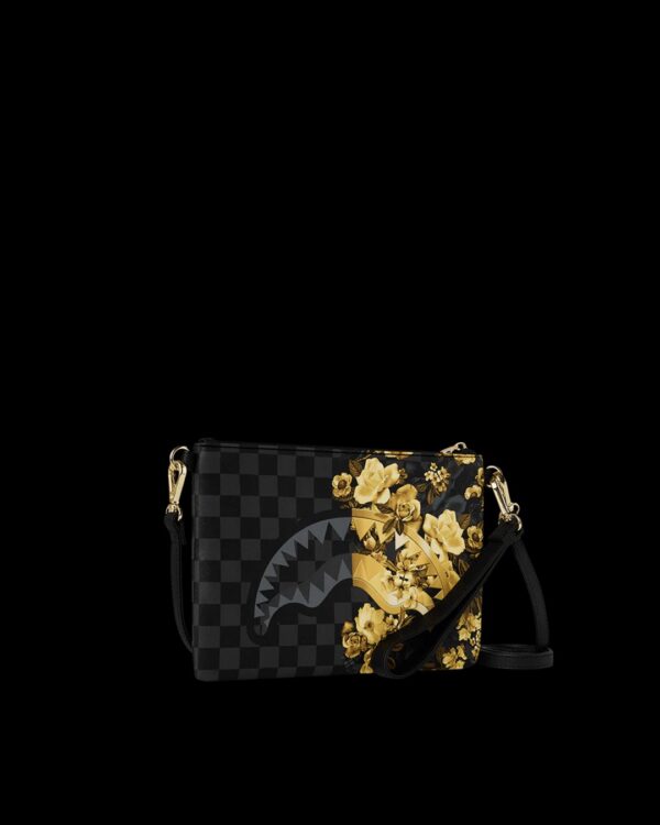 SPRAYGROUNDBolso"GOLD FLORAL REMIX CROSSOVER CLUTCH"