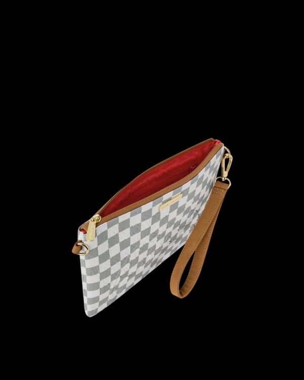 SPRAYGROUNDBolso"GRAFF EMBOSSED CREAM CHECK CROSSOVER CLUTCH"