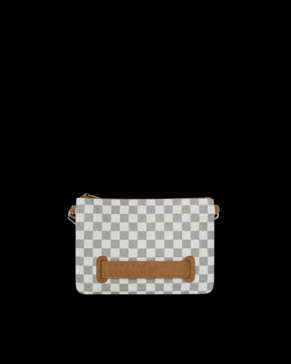 SPRAYGROUNDBolso"GRAFF EMBOSSED CREAM CHECK CROSSOVER CLUTCH"