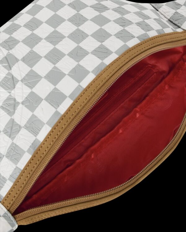 SPRAYGROUNDRiñonera"GRAFF EMBOSSED CREAM CHECK SAVVY CROSSBODY"