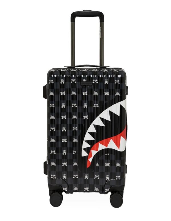 SPRAYGROUNDMaleta"GRAY PEEKING CHARACTER CHECK CARRY-ON LUGGAGE"