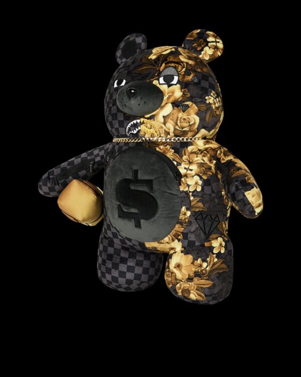 SPRAYGROUNDMochila"GOLD FLORAL REMIX MONEYBEAR BACKPACK"