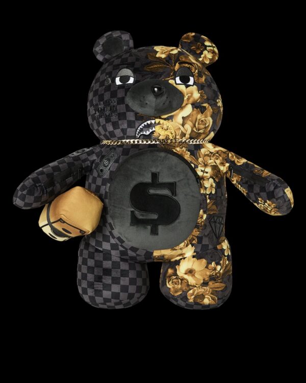 SPRAYGROUNDMochila"GOLD FLORAL REMIX MONEYBEAR BACKPACK"