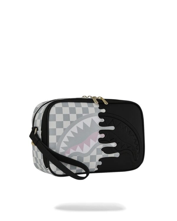 SPRAYGROUNDNeceser"CREAM CHECK SIDE DRIP TOILETRY BRICK"