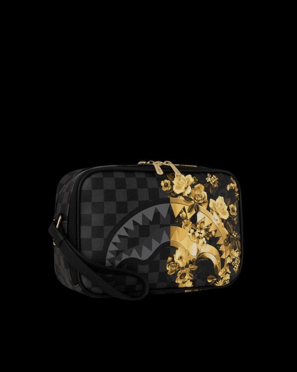 SPRAYGROUNDNeceser"GOLD FLORAL REMIX TOILETRY BRICK"