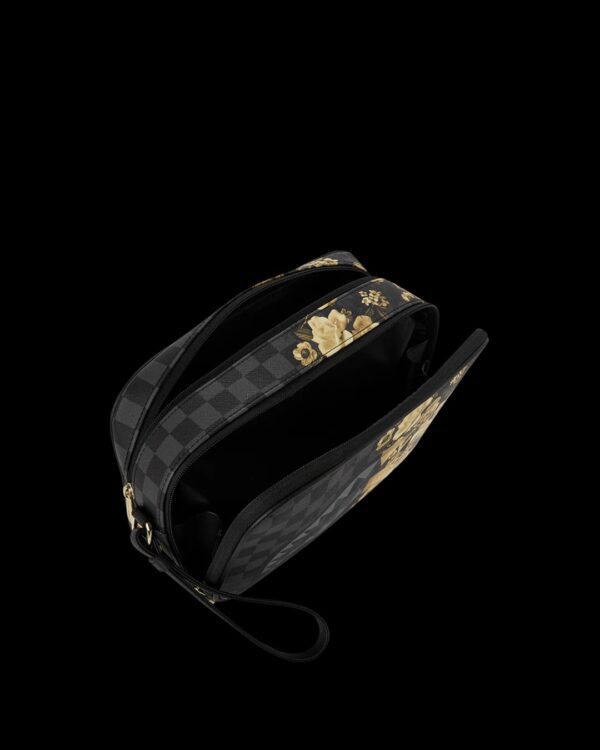 SPRAYGROUNDNeceser"GOLD FLORAL REMIX TOILETRY BRICK"