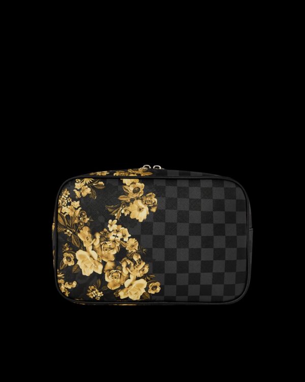 SPRAYGROUNDNeceser"GOLD FLORAL REMIX TOILETRY BRICK"