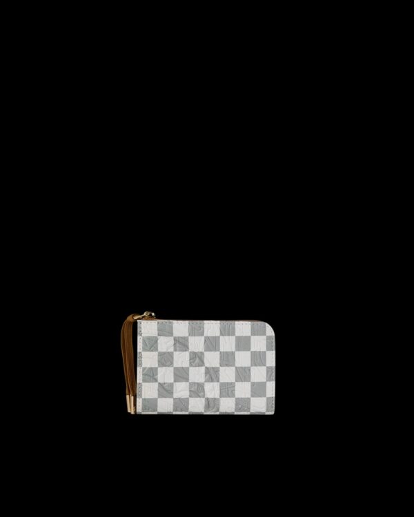 SPRAYGROUNDMonedero"GRAFF EMBOSSED CREAM CHECK WALLET"
