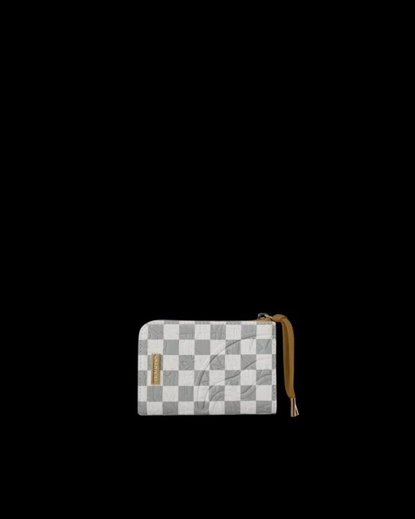 SPRAYGROUNDMonedero"GRAFF EMBOSSED CREAM CHECK WALLET"