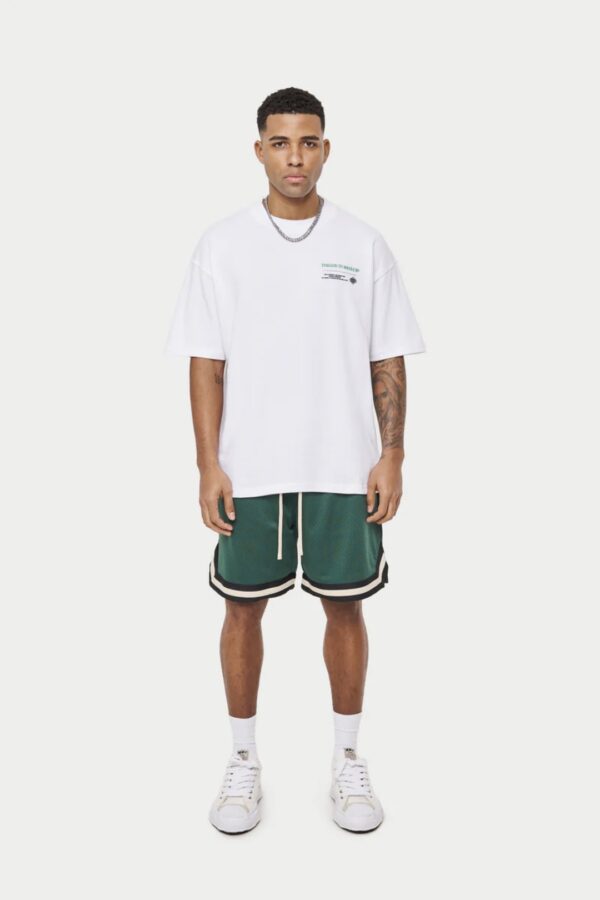 THE COUTURE CLUB Bermuda " Varsity Mesh " color verde