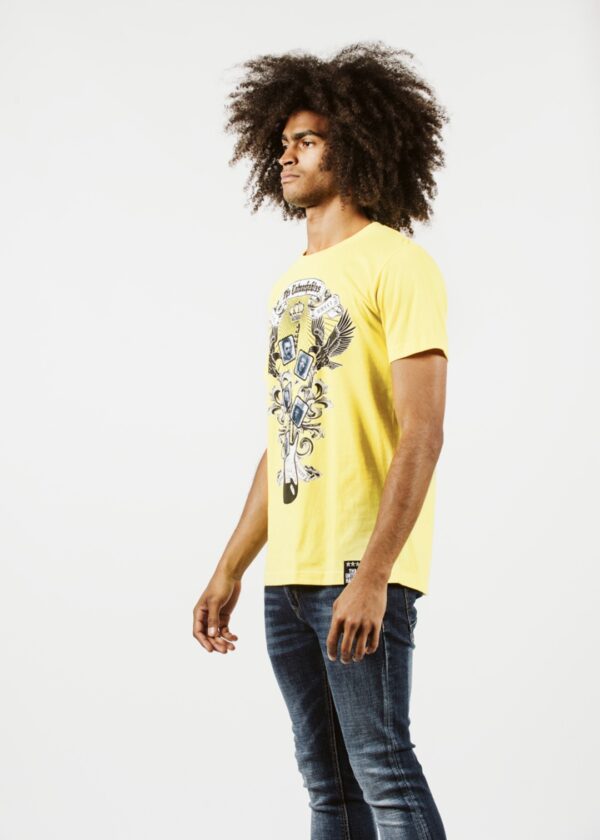 THE UNTOUCHABLES Camiseta " Rock & Roll " color amarillo