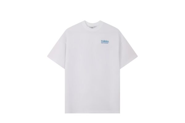 TRIKKO Camiseta "CG WHITE AND BLUE TEE"color blanco