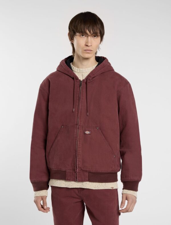 DIKIESChaqueta"HILHAM HOODED CANVAS"color burdeos