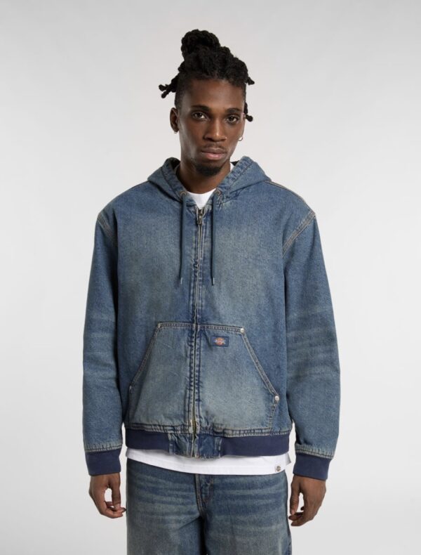 DIKIESChaqueta"HILHAM HOODED JACKET KHAKI "color denim