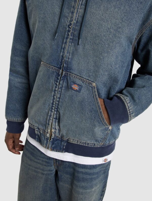 DIKIESChaqueta"HILHAM HOODED JACKET KHAKI "color denim
