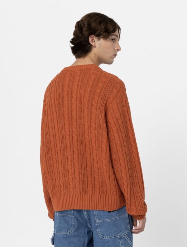 DIKIES Jersey " MULLINVILLE SWEATER BOMBAY BROWN " color marron