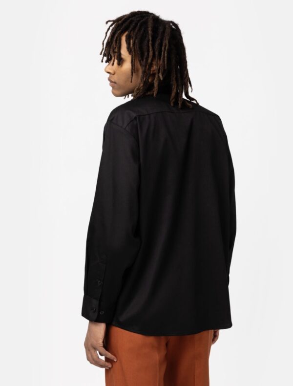DIKIES Sobrecamisa " WORK SHIRT LS REC BLACK " color negro