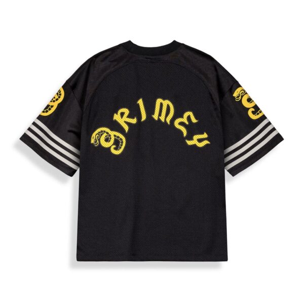 GRIMEYCamiseta"DROPPIN SCIENCE MESH BOXY FOOTBALL JERSEY"color negro