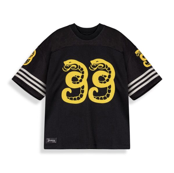 GRIMEYCamiseta"DROPPIN SCIENCE MESH BOXY FOOTBALL JERSEY"color negro