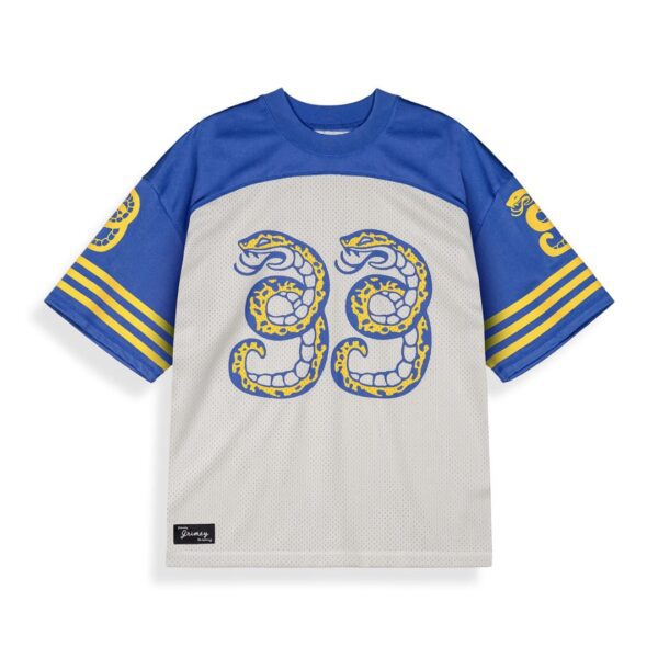 GRIMEYCamiseta"DROPPIN SCIENCE MESH BOXY FOOTBALL JERSEY"color blanco