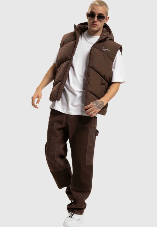 KARL KANI Pantalon " KK OG Washed Patchwork Carpenter Pants brown/taupe"