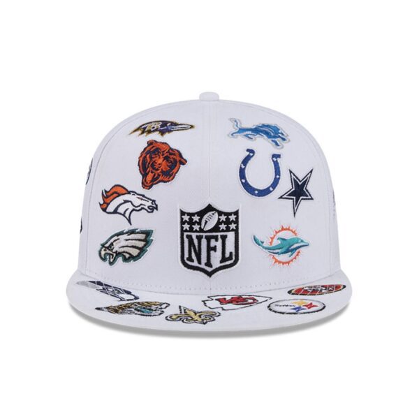 NEW ERAGorra"5950 ALL OVER 28040 NFLALL WHI"color blanco