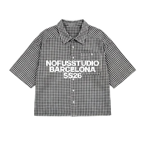 NOFUSSCamisa"Essence Black Shirt"cuadros negro