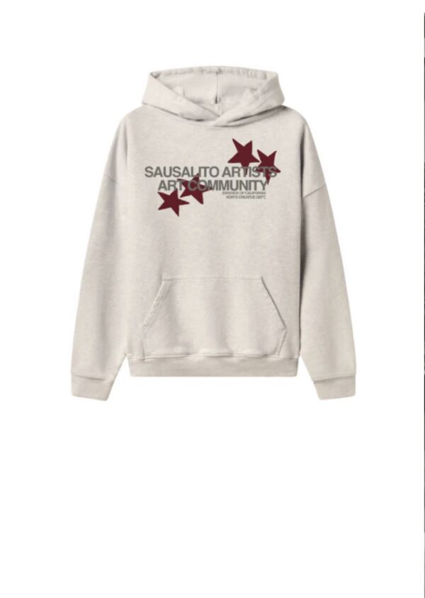 NOIR ESSENCESudadera"Artist Community Grey Hoodie"color gris