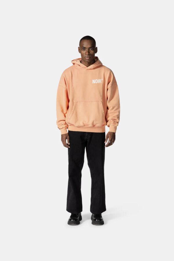 NOIR ESSENCESudadera"Essence Washed Coral Hoodie"color coral