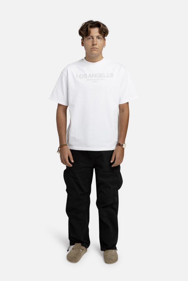 NOIR ESSENCECamiseta"Los Angeles"color blanco