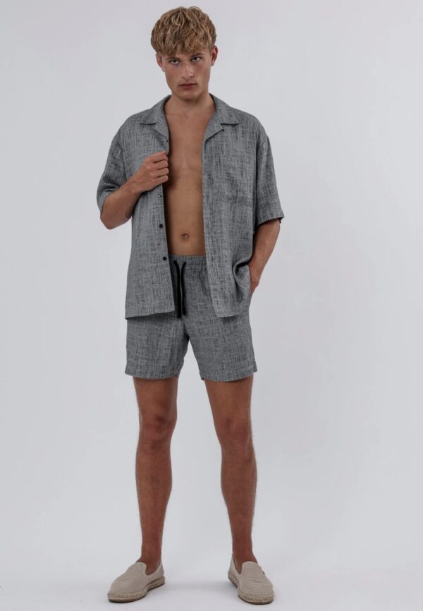 RELIGION Bermuda"PLEATED SHORTS"color gris