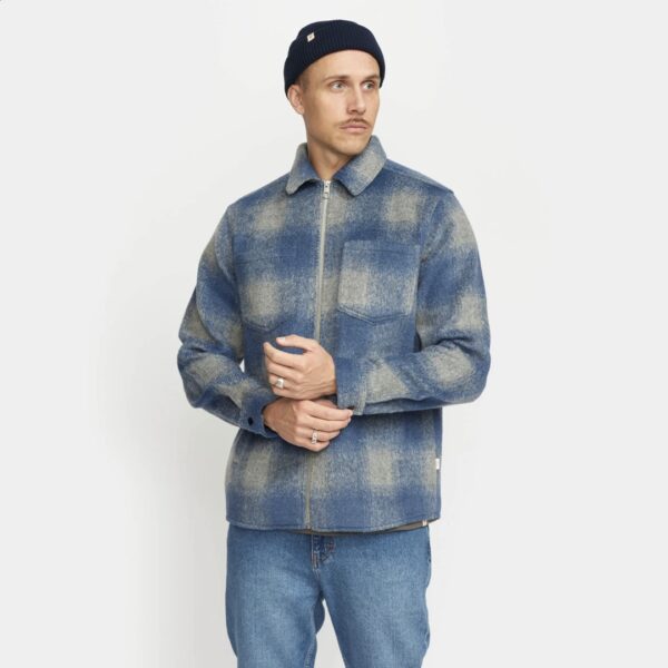 REVOLUTION Sobrecamisa cremallera color azul
