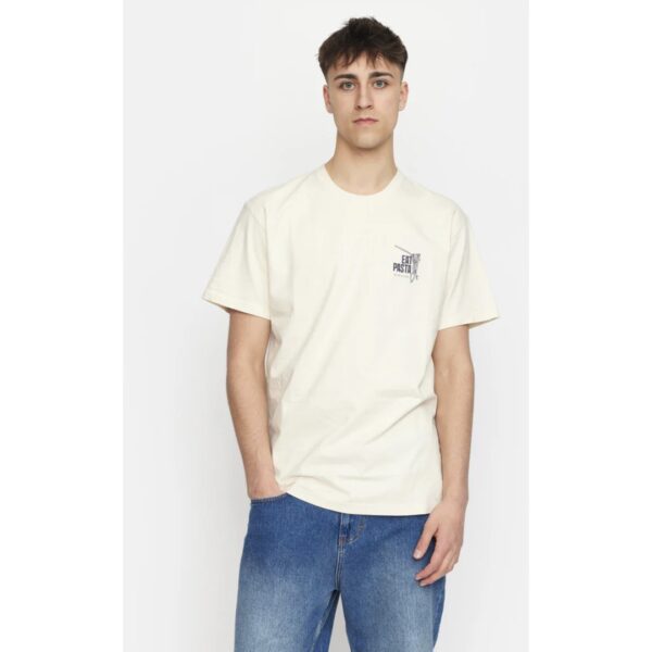 REVOLUTION Camiseta "Printed T-shirt" color blanco roto