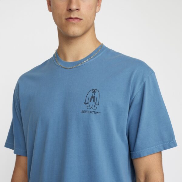 REVOLUTION Camiseta color azul