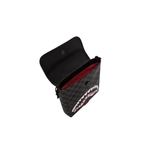SPRAYGROUNDBolso"SHARKS IN PARIS BALLOON BLACK MESSENGER SLING"