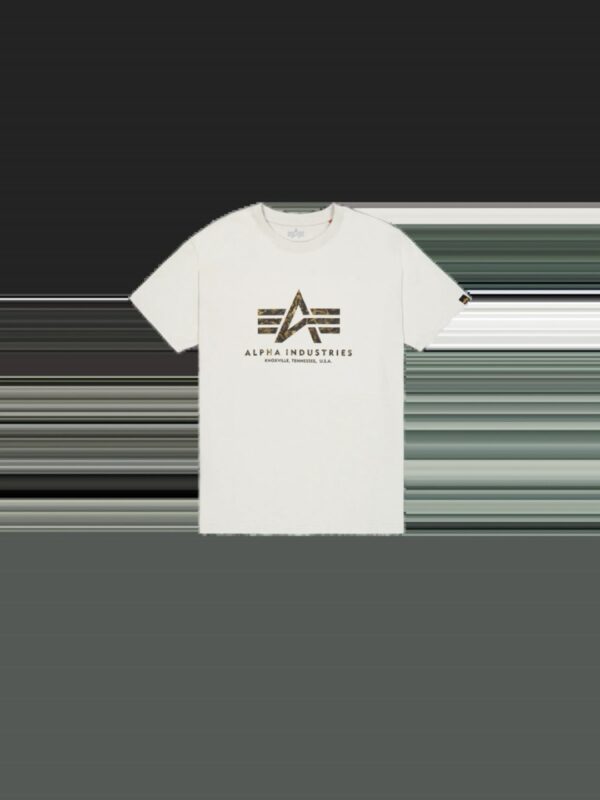 ALPHA INDUSTRIESCamiseta"Basic T-Shirt BL Effect Print"color crudo