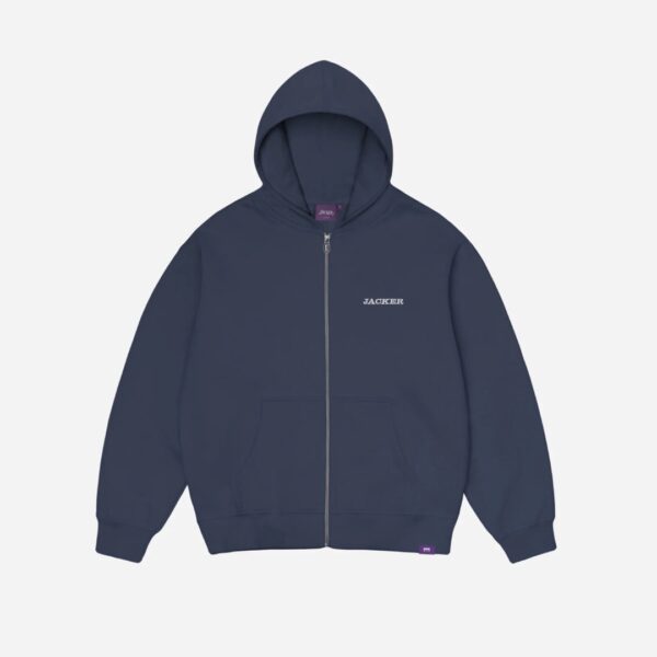 JACKERSudadera cremallera"Notorious"color marrino
