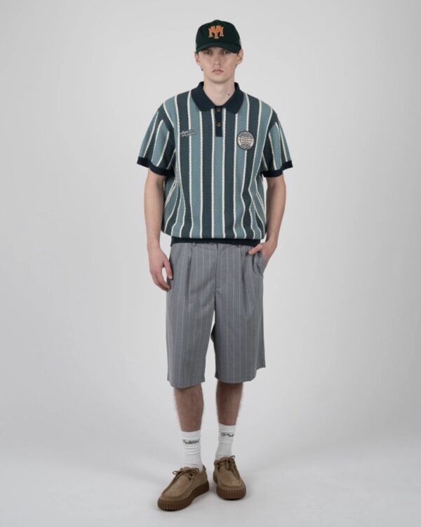 PROHIBITEDPolo"Court Knit Polo Green"color verde