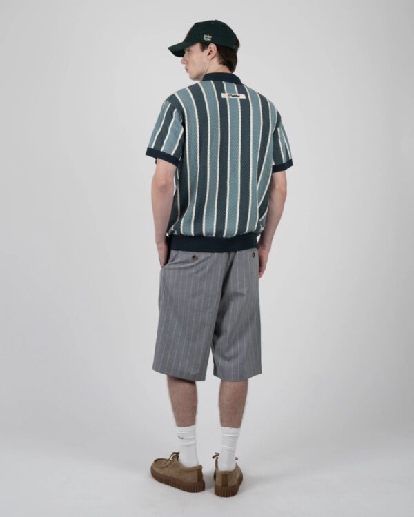 PROHIBITEDPolo"Court Knit Polo Green"color verde