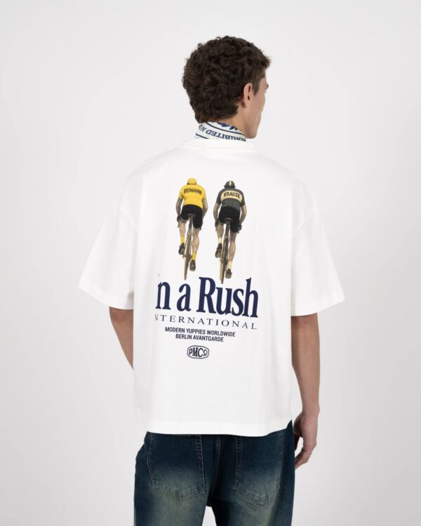 PROHIBITEDCamiseta"Cyclists Tee Off-White"color blanco