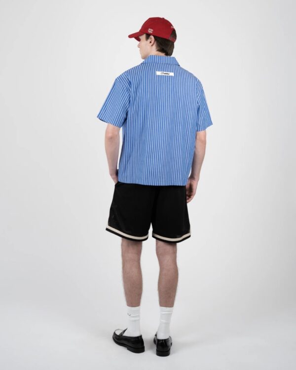 PROHIBITEDCamisa"Vineyard Breeze Shirt"color azul oscuro