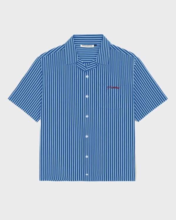 PROHIBITEDCamisa"Vineyard Breeze Shirt"color azul oscuro