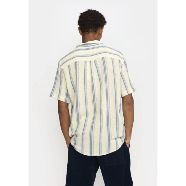 REVOLUTION Camisa "Short-sleeved Cuban Shirt" color azul
